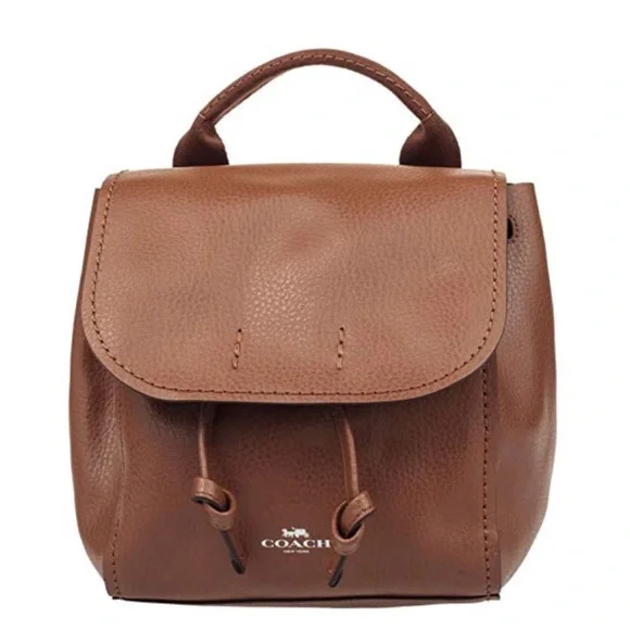 Coach - Derby Leather Backpack Tote Purse - Picture 1 of 9